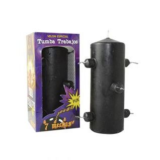 Velón 7 Mechas PUK Negro